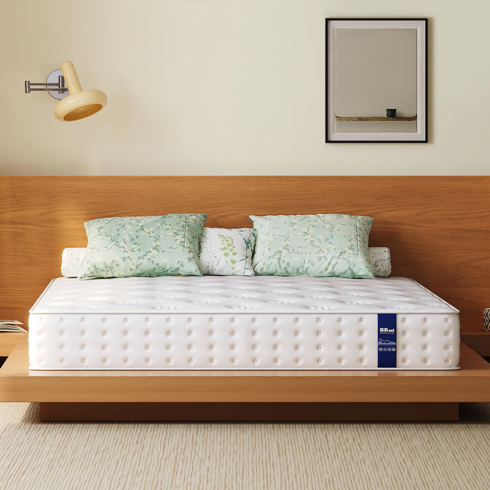 Amazon.co.jp: BBMIマットレス クイーン 高反発 厚さ22cm 静音 干渉